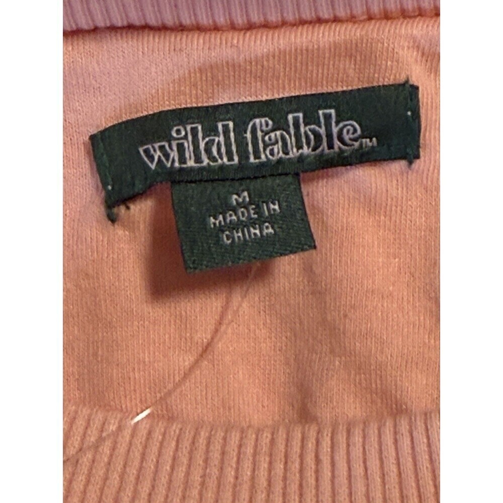 NWT Wild Fable Women's Pink Oversized Bubble Hem Sweatshirt Medium - Picture 5 of 10